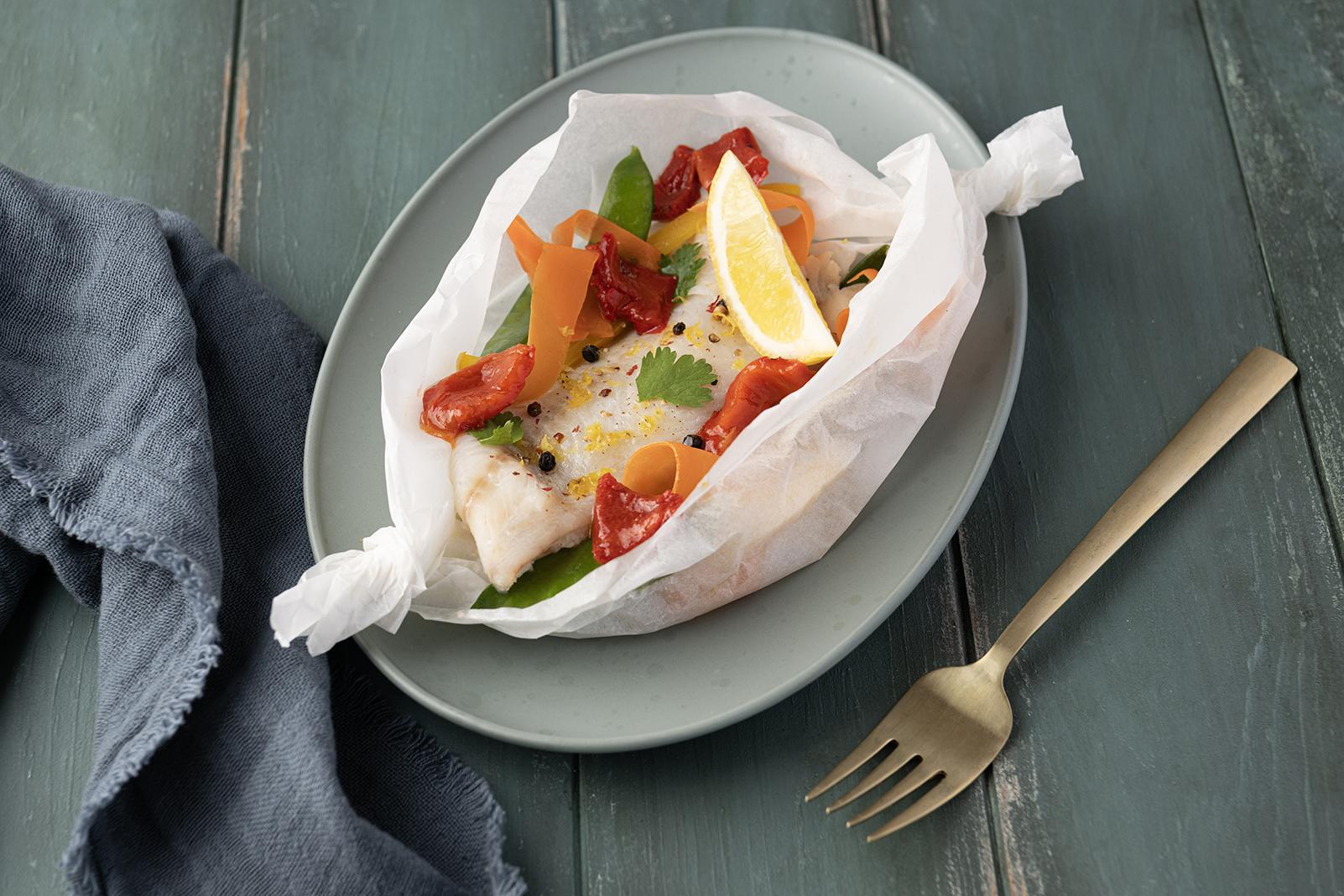 Papillote d’églefin citron & gingembre