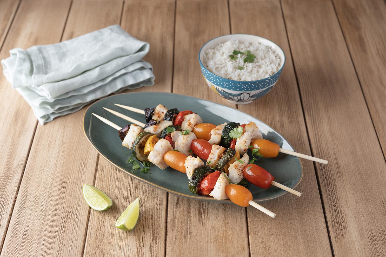 Brochettes de grondin rouge mariné à la créole