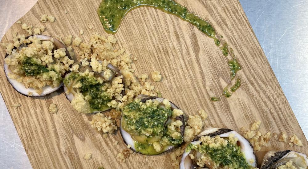 Crumble amandes et pesto