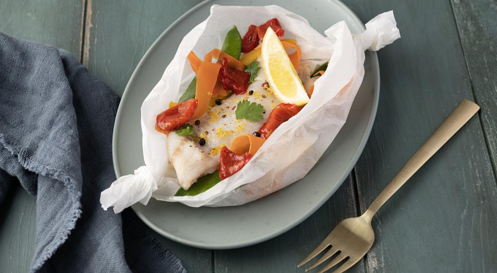 Papillote d’églefin citron & gingembre