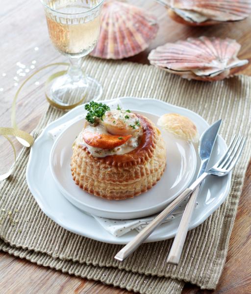 Vol au vent de noix de Saint-jacques