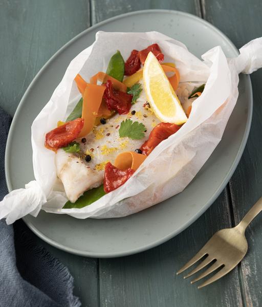 Papillote d’églefin citron & gingembre