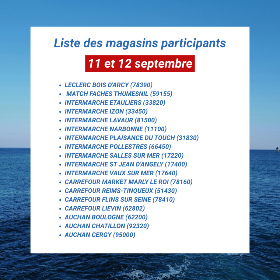 Liste des magasins 1
