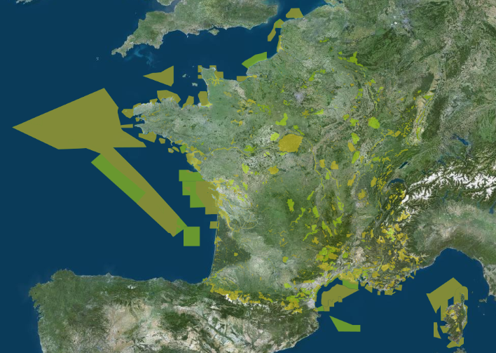 Carte zone Natura 2000 habitats et oiseaux